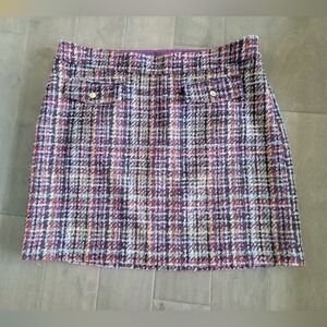 LOFT Multicolor Tweed Skirt - Size 14